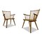 Cherry Wood Armchairs by Albert Haberer, 1950s, Set of 2, Image 16