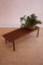 Mid-Century Teak Floral Bench, 1960s 7