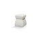 Cusi Pouf with Handle in White Mohair from KABINET 2