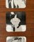 Vintage Italian Plastic Tray & Coasters with Aubrey Vincent Beardsley Designs from Mebel, Set of 7, Image 6
