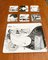 Vassoio e sottobicchieri vintage in plastica con disegni di Aubrey Vincent Beardsley di Mebel, Italia, set di 7, Immagine 5