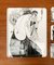 Vintage Italian Plastic Tray & Coasters with Aubrey Vincent Beardsley Designs from Mebel, Set of 7 3