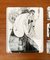 Vintage Italian Plastic Tray & Coasters with Aubrey Vincent Beardsley Designs from Mebel, Set of 7, Image 3