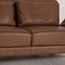 Brühl Moule Brown Leather Two-Seater Couch with Relaxation Function 4