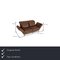 Brühl Moule Brown Leather Two-Seater Couch with Relaxation Function, Image 2