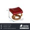 Red Himolla Leather Armchair with Stool and Relaxation Function 3