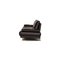 Black Leather 6600 Sofa Set with Footstool by Rolf Benz, Set of 2 16