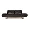 Black Leather 6600 Sofa Set with Footstool by Rolf Benz, Set of 2 13
