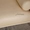 Cream Leather Three Seater Couch from Walter Knoll 4