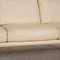 Cream Leather Three Seater Couch from Walter Knoll 3