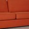 Orange Fabric Three-Seater Couch from Bielefelder Werkstätten 4