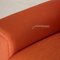 Orangefarbenes Zwei-Sitzer Sofa von Bielefelder Werkstätten 5