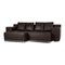 Dark Brown Leather Corner Sofa from Strässle Taurus 8