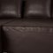 Dark Brown Leather Corner Sofa from Strässle Taurus 3