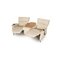 Cream Mondo Leather Three-Seater Couch with Relaxation Function from Himolla 3