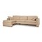 Beige Stoff Ecksofa Couch 6