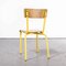 French Yellow Mullca Stacking Chair, 1970s, Set of Five 8