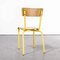 French Yellow Mullca Stacking Chair, 1970s, Set of Five, Image 8