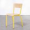 French Yellow Mullca Stacking Chair, 1970s, Set of Nine 1