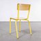 French Yellow Mullca Stacking Chair, 1970s, Set of Nine 7