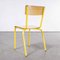 French Yellow Mullca Stacking Chair, 1970s, Set of Nine, Image 7