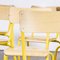 French Yellow Mullca Stacking Chair, 1970s, Set of Nine, Image 4