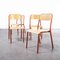 French Red Mullca Stacking Chair, 1970s, Set of Four 5