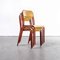 French Red Mullca Stacking Chair, 1970s, Set of Four, Image 4