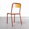 French Red Mullca Stacking Chair, 1970s, Set of Four 7