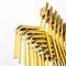 Chaises Empilables Mullca Jaunes, France, 1970s, Set de Huit 7