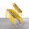 French Yellow Mullca Stacking Chair,1970s, Set of Eight 6