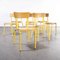French Yellow Mullca Stacking Chair,1970s, Set of Eight, Image 8