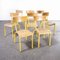 French Yellow Mullca Stacking Chair,1970s, Set of Eight, Image 4