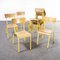 French Yellow Mullca Stacking Chair,1970s, Set of Eight 5