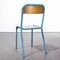French Light Blue Stacking Chair from Mullca, 1970s 8