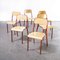 French Red Stacking Chairs from Mullca, 1970s, Set of 6 6