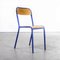 French Deep Blue Stacking Chair from Mullca, 1970s, Image 1