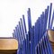 French Deep Blue Stacking Chair from Mullca, 1970s, Image 4
