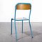 French Light Blue Stacking Chairs from Mullca, 1970s, Set of 4, Image 8