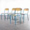 French Light Blue Stacking Chairs from Mullca, 1970s, Set of 6, Image 7