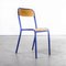 French Deep Blue Stacking Chairs from Mullca, 1970s, Set of 8 1