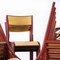 French Red Model 510 Stacking Dining Chair from Mullca, 1970s 3