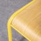 French Yellow 510 Stacking Dining Chair from Mullca, 1970s 2
