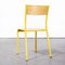 French Yellow 510 Stacking Dining Chair from Mullca, 1970s 9