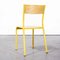 French Yellow 510 Stacking Dining Chair from Mullca, 1970s, Image 9