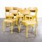 French Yellow 510 Stacking Dining Chair from Mullca, 1970s 6