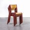 French Red Model 510 Stacking Dining Chairs from Mullca, 1970s, Set of 6, Image 3