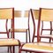 French Red Model 510 Stacking Dining Chairs from Mullca, 1970s, Set of 6 2