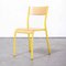 French Yellow 510 Stacking Dining Chairs from Mullca, 1970s, Set of 4 1