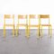 French Yellow 510 Stacking Dining Chairs from Mullca, 1970s, Set of 4 4